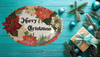 Hard Plastic OVAL TRAY Farmhouse Country Home Decor MERRY CHRISTMAS POINSETTIA Wall Art Cottage Chic Decor Kitchen Decor Victorian Christmas Holiday Decor Handmade Gift Idea &nbsp;- JAMsCraftCloset