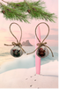 SCALLOP SEASHELL CHRISTMAS ORNAMENT- FARM ANIMALS Christmas Ornaments SET 6 - HOLIDAY DECOR - Handmade Hand Painted DECOUPAGED Repurposed Upcycled Gift SET OF 2 Ornaments - JAMsCraftCloset