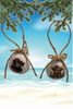 SCALLOP SEASHELL CHRISTMAS ORNAMENT- FARM ANIMALS Christmas Ornaments SET 4 - HOLIDAY DECOR - Handmade Hand Painted DECOUPAGED Repurposed Upcycled Gift SET OF 2 Ornaments - JAMsCraftCloset