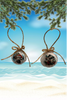 SCALLOP SEASHELL CHRISTMAS ORNAMENT- FARM ANIMALS Christmas Ornaments SET 5 - HOLIDAY DECOR - Handmade Hand Painted DECOUPAGED Repurposed Upcycled Gift SET OF 2 Ornaments - JAMsCraftCloset