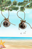 SCALLOP SEASHELL CHRISTMAS ORNAMENT- FARM ANIMALS Christmas Ornaments SET 3 - HOLIDAY DECOR - Handmade Hand Painted DECOUPAGED Repurposed Upcycled Gift SET OF 2 Ornaments - JAMsCraftCloset