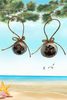 SCALLOP SEASHELL CHRISTMAS ORNAMENT- FARM ANIMALS Christmas Ornaments SET 5 - HOLIDAY DECOR - Handmade Hand Painted DECOUPAGED Repurposed Upcycled Gift SET OF 2 Ornaments - JAMsCraftCloset