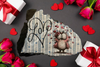 Antique West Virginia Roof Decoupaged LOVE - OWL WITH HEARTS - Valentine/Love Theme Handmade Wall Art Unique Home Decor Gift- JAMsCraftCloset