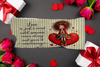 Antique West Virginia Roof Decoupaged LOVE - IS JUST A WORD - Valentine/Love Theme Handmade Wall Art Unique Home Decor Gift- JAMsCraftCloset