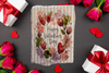 Antique West Virginia Roof Decoupaged HAPPY VALENTINE'S DAY - FLORAL - Valentine/Love Theme Handmade Wall Art Unique Home Decor Gift- JAMsCraftCloset