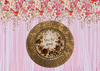 PLATE CHARGER GOLD EMBOSSED FLORAL PLASTIC ROUND DECOUPAGED Upcycled Repurposed Wall Art or Shelf Sitter YOU ARE LOVED Home Decor Wedding Gift - JAMsCraftCloset
