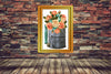 DIGITAL GRAPHIC DESIGN-Country-Floral-Vintage FLOUR SIFTER 1 Peach Flowers-Sublimation-Download-Digital Print-Clipart-PNG-SVG-JPEG-Crafters Delight-Digital Art - JAMsCraftCloset