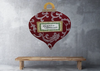 EXTRA LARGE RED WOODEN ORNAMENT Handmade and Hand Painted Wall Art Shelf Sitter MERRY CHRISTMAS Decoupaged Lace WINTER Decor Christmas Decor Gift Idea Door Decor Home Decor Unique - JAMsCraftCloset