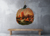 LARGE WOODEN PUMPKIN Handmade and Hand Painted Wall Art Shelf Sitter WELCOME TO OUR PATCH Decoupaged FALL Decor Gift Idea Door Decor Home Decor Unique - JAMsCraftCloset