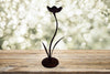 Pillar Candle Holder Tulip Looks Vintage Handmade Shelf Sitter - JAMsCraftCloset