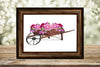 DIGITAL GRAPHIC DESIGN-Country-Floral-Vintage Wheelbarrow 2 Pink Red Floral-Sublimation-Download-Digital Print-Clipart-PNG-SVG-JPEG-Crafters Delight-Digital Art - JAMsCraftCloset