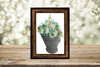 DIGITAL GRAPHIC DESIGN-Country-Floral-Vintage COAL BUCKET White Flowers-Sublimation-Download-Digital Print-Clipart-PNG-SVG-JPEG-Crafters Delight-Digital Art - JAMsCraftCloset