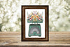 DIGITAL GRAPHIC DESIGN-Country-Floral-Vintage AQUA SCALES Spring Flowers-Sublimation-Download-Digital Print-Clipart-PNG-SVG-JPEG-Crafters Delight-Digital Art - JAMsCraftCloset