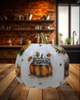 Styrofoam PUMPKIN Decoupaged and Hand Painted Shelf Sitter HELLO FALL Decor Gift Idea Home Decor Unique - JAMsCraftCloset