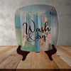 SQUARE Plastic PLATE Farmhouse Country Wall Art Shelf Sitter Decoupage LAUNDRY ON LINE - WASH AND DRY Handmade Gift Idea Crafters Delight - JAMsCraftCloset