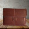Vintage Leather Targus Hughes Portfolio iPad Case Brown 10.5” x 8.5” Magnetic Closure USED Shows Some Wear - JAMsCraftCloset