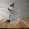 Wooden GRAY LAMB/SHEEP With Movable Wings and Feet Hand Painted Hand Cut Handmade by my Dad Kitchen Decoration Wall Art Tier Tray Decor Nursery Bathroom Home Decor Folk Art Primitive Gift Idea Unique Farmhouse Country Decor - JAMsCraftCloset