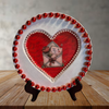 MOTHER'S DAY Heart-Shaped Round Pan Wall Art Handmade Hand Painted Decoupaged - Holiday Decoration LOVE Gift Idea Crafters Delight - JAMsCraftCloset