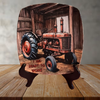 SQUARE Plastic PLATE Farmhouse Country Wall Art Shelf Sitter Decoupage ANTIQUE TRACTOR - READY FOR WORK Handmade Gift Idea Crafters Delight - JAMsCraftCloset