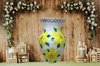 Glass WHITE Vase Decoupaged YELLOW SILK FLOWERS HAND PAINTED LEAVES and BLING Wedding Decor Shelf Sitter Floral Vase Flower Vase Gift Idea Table Decor Centerpiece Home Decor Cottage Chic Farmhouse Decor Victorian Decor - JAMsCraftCloset