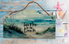 Galvanized Metal BEACH Positive Saying Sign Decoupaged Farmhouse Country Wall Art Home Decor Handmade Gift Idea - JAMsCraftCloset