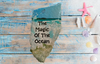 Antique West Virginia Roof Decoupaged THE MAGIC OF THE OCEAN Beach Theme Handmade Wall Art Unique Beach Lake House Gift - JAMsCraftCloset