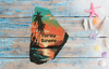 Antique West Virginia Roof Decoupaged FLORIDA SUNSETS Beach Theme Handmade Wall Art Unique Beach Lake House Gift - JAMsCraftCloset