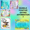 BUNDLE POSITIVE SAYING AFFIRMATION 7 Graphic Design Downloads SVG PNG JPEG Files Sublimation Design Crafters Delight - JAMsCraftCloset