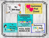 BUNDLE POOL SIGNS 2 Graphic Design Downloads SVG PNG JPEG Files Sublimation Design Crafters Delight  My digital SVG, PNG and JPEG Graphic downloads for the creative crafter are graphic files for those that use the Sublimation or Waterslide techniques - JAMsCraftCloset