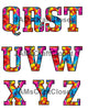 ALPHABET SET Digital Graphic Design Typography Clipart SVG-PNG Sublimation BOLD FLORAL Design Download Crafters Delight - JAMsCraftCloset