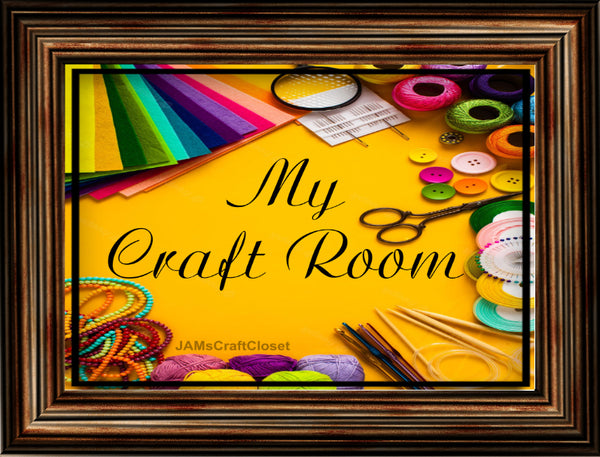 BUNDLE MY CRAFT ROOM SIGNS Digital Graphic Design Crafters Wall Art Do ...