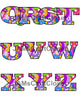 ALPHABET SET Digital Graphic Design Typography Clipart SVG-PNG Sublimation Easter Egg Design Download Crafters Delight - JAMsCraftCloset