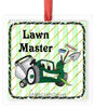 Christmas Personalized Ornament Handmade Square Wooden LAWN CARE - LAWN MASTER Sublimation Holiday Tree Decoration Crafters Delight - JAMsCraftCloset