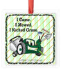 Christmas Personalized Ornament Handmade Square Wooden LAWN CARE - I CAME I MOWED Sublimation Holiday Tree Decoration Crafters Delight - JAMsCraftCloset