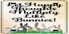 Garden Flag Digital Design Sublimation Easter Graphic SVG-PNG-JPEG Download LET HAPPY THOUGHTS MULTIPLY LIKE BUNNIES Crafters Delight - DIGITAL GRAPHIC DESIGN - JAMsCraftCloset