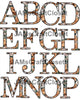 ALPHABET SET Digital Graphic Design Typography Clipart SVG-PNG Sublimation VINTAGE POPPY FLORAL Design Download Crafters Delight - JAMsCraftCloset