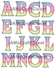 ALPHABET SET Digital Graphic Design Typography Clipart SVG-PNG Sublimation MULTI COLORED Design Download Crafters Delight - JAMsCraftCloset