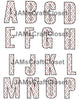 ALPHABET SET Digital Graphic Design Typography Clipart SVG-PNG Sublimation RED BLUE DIAMONDS Design Download Crafters Delight - JAMsCraftCloset