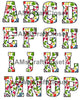 ALPHABET SET Digital Graphic Design Typography Clipart SVG-PNG Sublimation BERRIES Design Download Crafters Delight - JAMsCraftCloset
