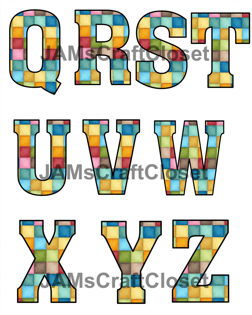 ALPHABET SET Digital Graphic Design Typography Clipart SVG-PNG Sublima ...