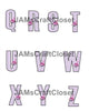 ALPHABET SET Digital Graphic Design Typography Clipart SVG-PNG Sublimation FLAMINGO FLORAL PURPLE CHECKERED Design Download Crafters Delight - JAMsCraftCloset