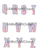ALPHABET SET Digital Graphic Design Typography Clipart SVG-PNG Sublimation PIG FLORAL PURPLE CHECKERED Design Download Crafters Delight - JAMsCraftCloset