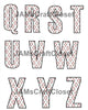 ALPHABET SET Digital Graphic Design Typography Clipart SVG-PNG Sublimation RED BLUE DIAMONDS Design Download Crafters Delight - JAMsCraftCloset