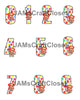 NUMBER SETS Digital Graphic Design Typography Clipart SVG-PNG Sublimation POLKA DOTS BABY DUDE Kids Children Design Download Crafters Delight - JAMsCraftCloset