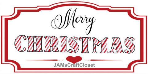 Digital Graphic Design SVG-PNG-JPEG Download MERRY CHRISTMAS CANDY CANE Positive Saying Crafters Delight - JAMsCraftCloset