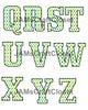 ALPHABET SET Digital Graphic Design Typography Clipart SVG-PNG Sublimation SHAMROCKS  Design Download Crafters Delight - JAMsCraftCloset