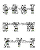 ALPHABET SET Digital Graphic Design Typography Clipart SVG-PNG Sublimation SNOWFLAKES SNOWMAN FACE Design Download Crafters Delight - JAMsCraftCloset