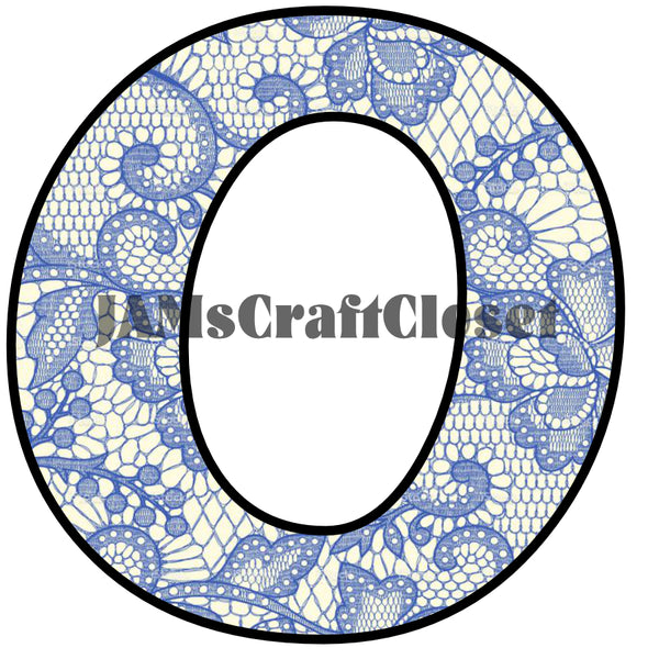 NUMBER SETS Digital Graphic Design Typography Clipart SVG-PNG Sublimation BLUE LACE Design Download Crafters Delight - JAMsCraftCloset