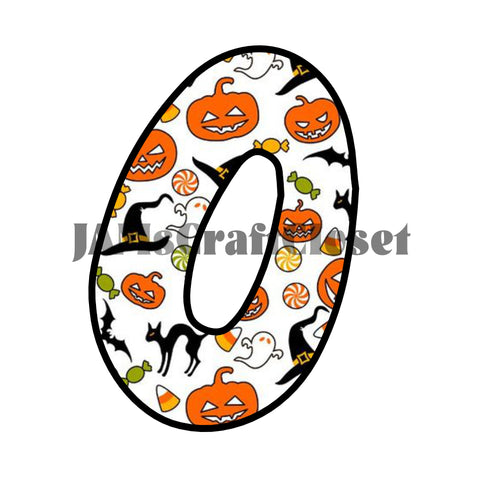 NUMBER SETS Digital Graphic Design Typography Clipart SVG-PNG Sublimation PUMPKIN BLACK HAT CAT CANDY Holiday Halloween Design Download Crafters Delight - JAMsCraftCloset