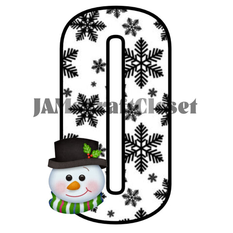 NUMBER SETS Digital Graphic Design Typography Clipart SVG-PNG Sublimation SNOWFLAKES SNOWMAN FACE Holiday Christmas Design Download Crafters Delight - JAMsCraftCloset